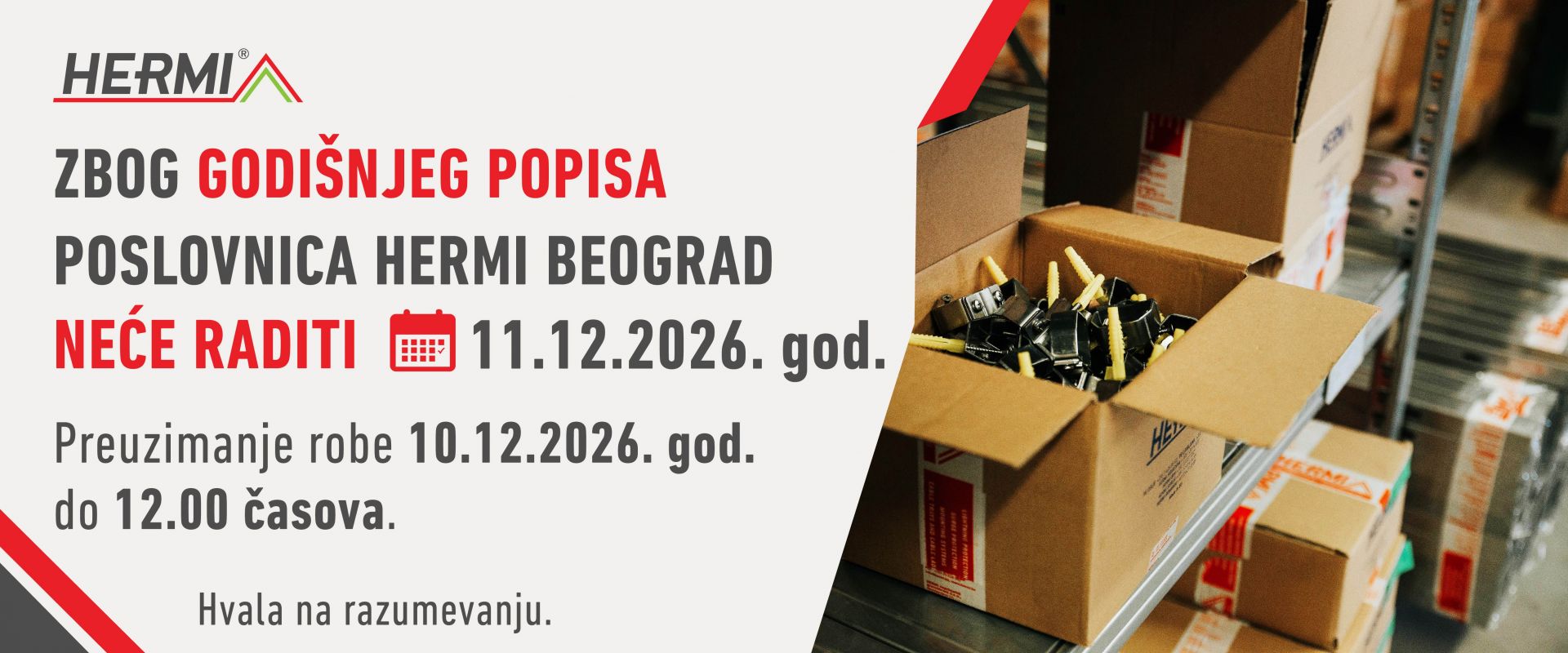 Godišnja inventura Hermi 2026